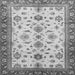 Square Oriental Gray Traditional Rug, abs2473gry