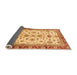 Sideview of Oriental Orange Traditional Rug, abs2473org