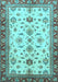 Oriental Light Blue Traditional Rug, abs2473lblu