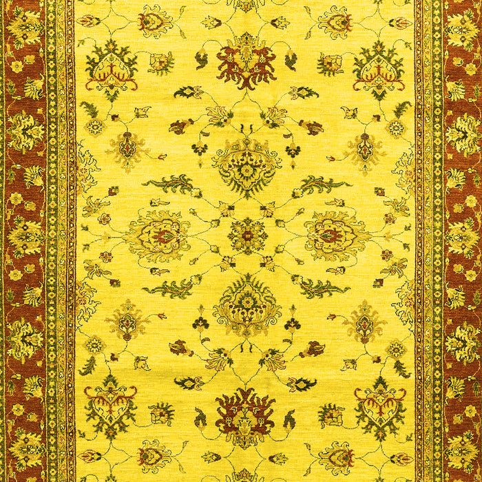 Oriental Yellow Traditional Rug, abs2473yw
