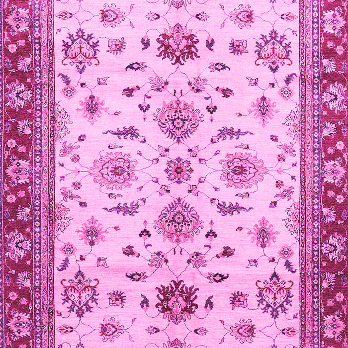 Machine Washable Oriental Pink Traditional Rug, wshabs2473pnk
