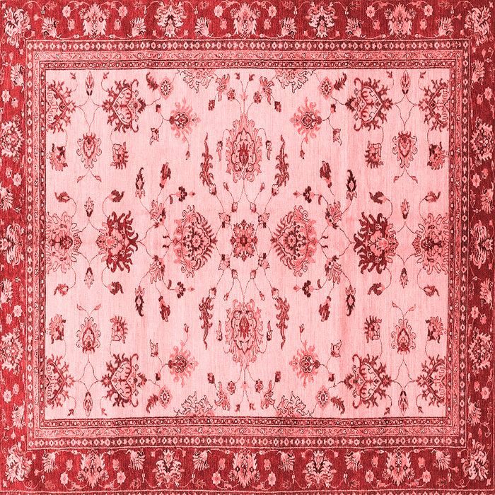 Machine Washable Oriental Red Traditional Rug, wshabs2473red