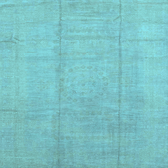 Square Machine Washable Abstract Light Blue Modern Rug, wshabs2474lblu