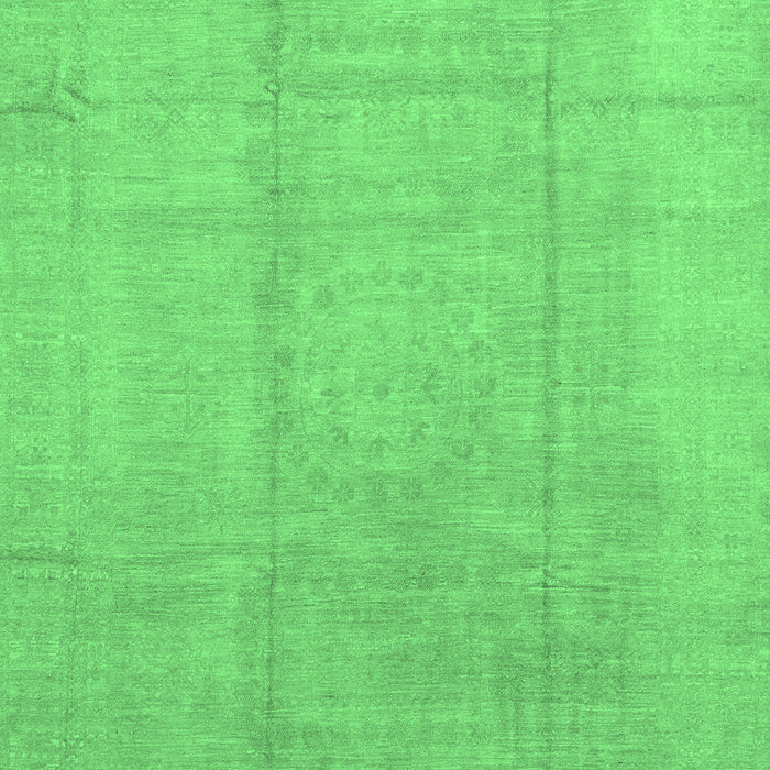 Machine Washable Abstract Emerald Green Modern Area Rugs, wshabs2474emgrn