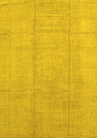 Abstract Yellow Modern Rug, abs2474yw