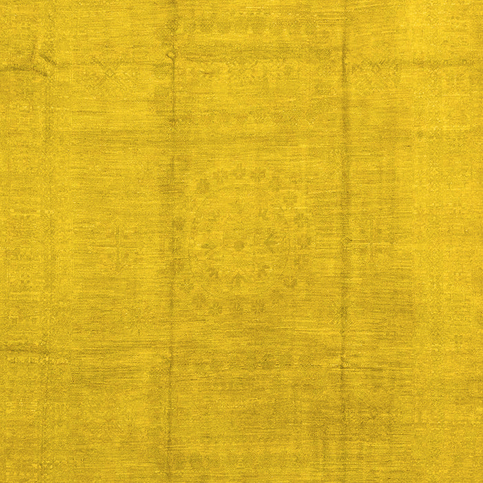Abstract Yellow Modern Rug, abs2474yw
