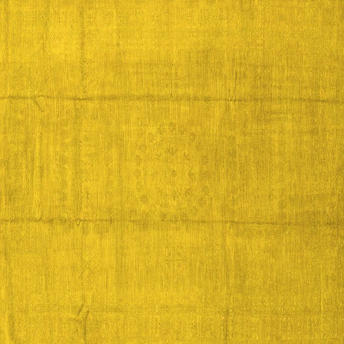 Square Abstract Yellow Modern Rug, abs2474yw