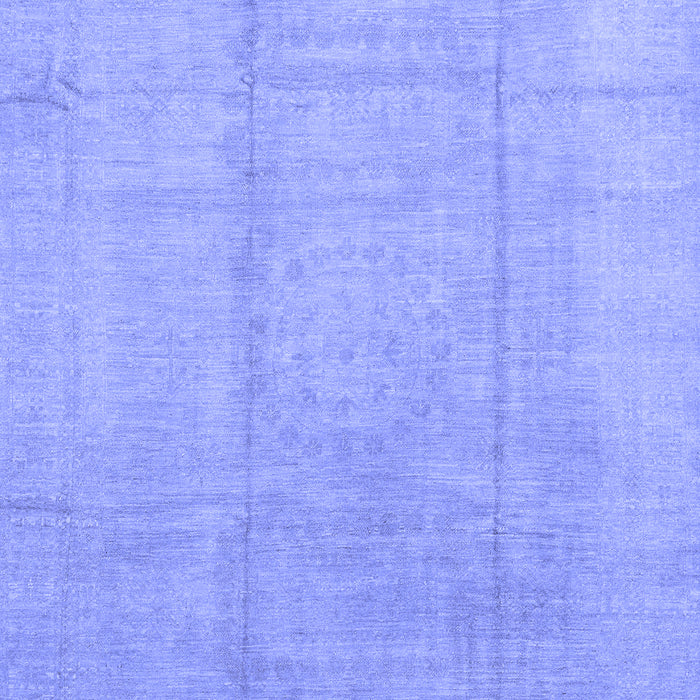 Machine Washable Abstract Blue Modern Rug, wshabs2474blu