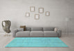 Machine Washable Abstract Light Blue Modern Rug in a Living Room, wshabs2474lblu