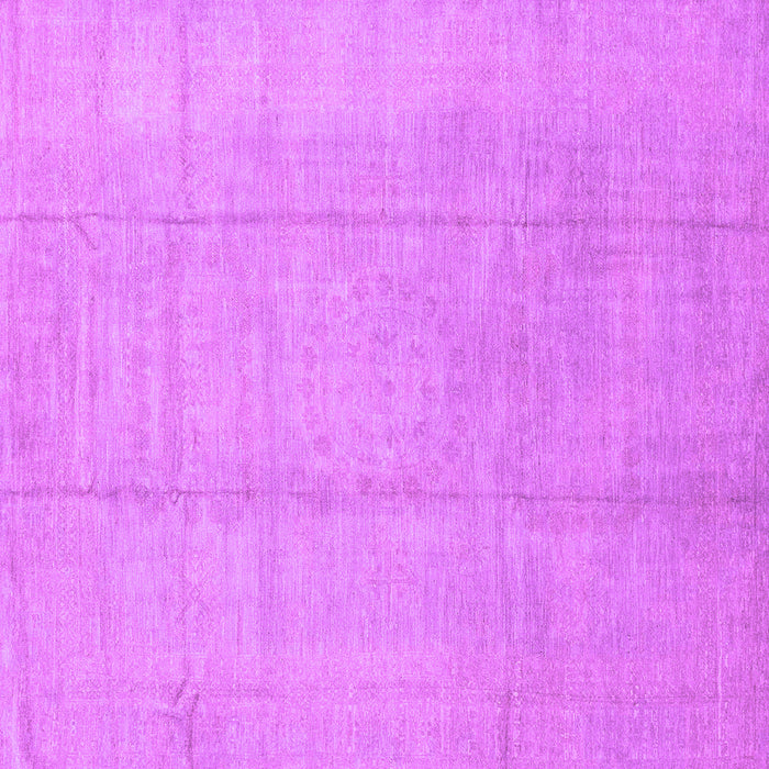 Square Machine Washable Abstract Purple Modern Area Rugs, wshabs2474pur