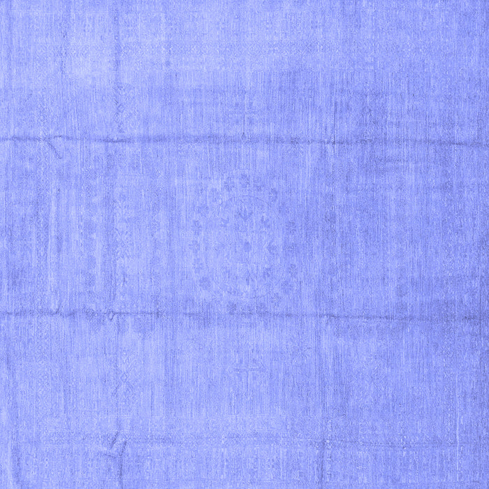 Square Machine Washable Abstract Blue Modern Rug, wshabs2474blu