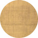 Round Abstract Brown Modern Rug, abs2474brn