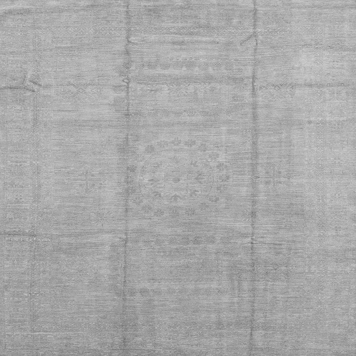 Square Abstract Gray Modern Rug, abs2474gry