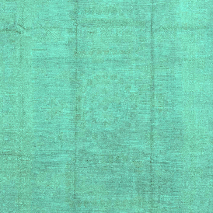 Machine Washable Abstract Turquoise Modern Area Rugs, wshabs2474turq