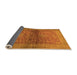 Sideview of Abstract Orange Modern Rug, abs2475org