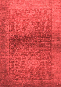 Abstract Red Modern Rug, abs2475red