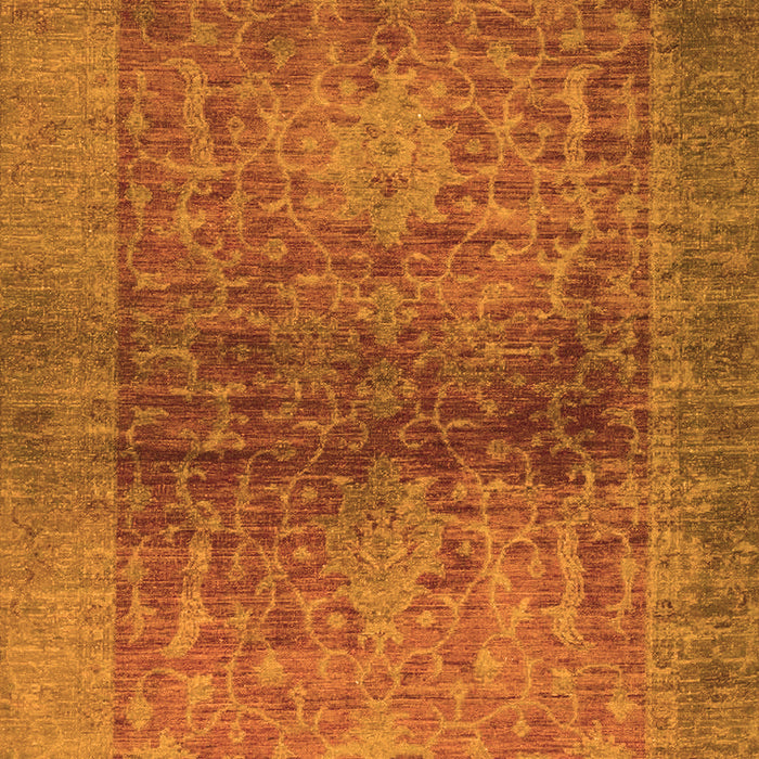 Machine Washable Abstract Orange Modern Area Rugs, wshabs2475org