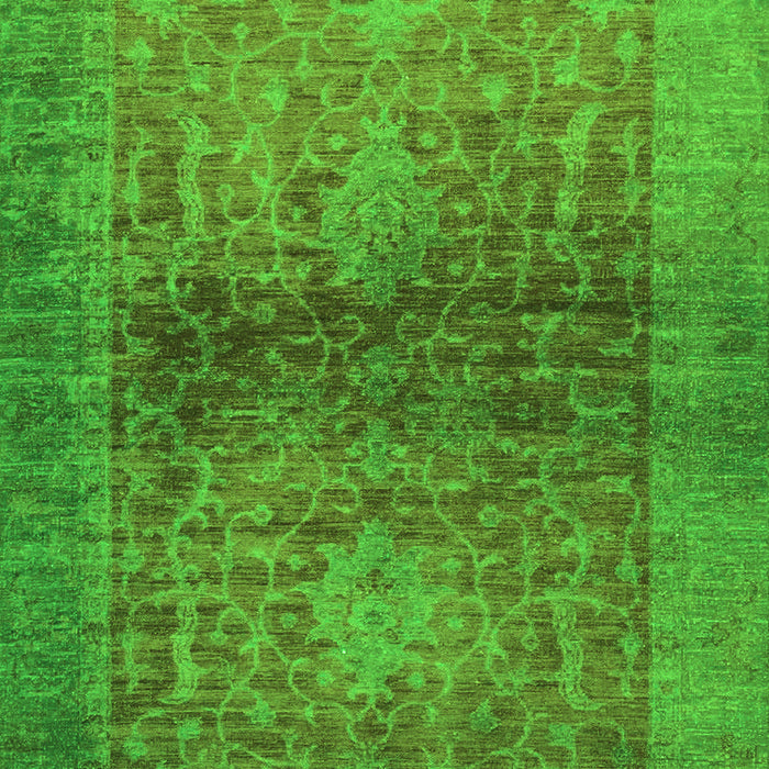 Machine Washable Abstract Green Modern Area Rugs, wshabs2475grn