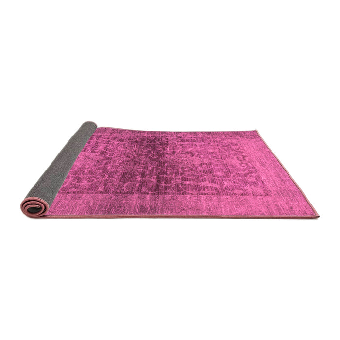 Sideview of Abstract Purple Modern Rug, abs2475pur