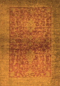 Abstract Orange Modern Rug, abs2475org