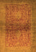 Abstract Orange Modern Rug, abs2475org