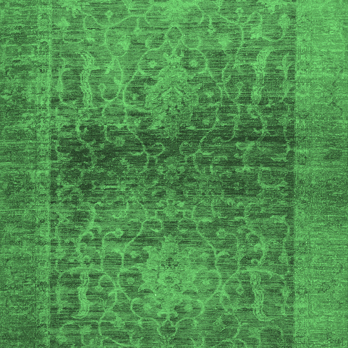 Machine Washable Abstract Emerald Green Modern Area Rugs, wshabs2475emgrn