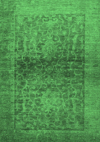 Abstract Emerald Green Modern Rug, abs2475emgrn