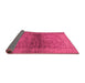 Sideview of Abstract Pink Modern Rug, abs2475pnk