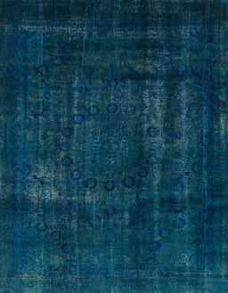 Abstract Teal Green Persian Rug, abs2476