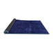 Sideview of Persian Blue Bohemian Rug, abs2476blu