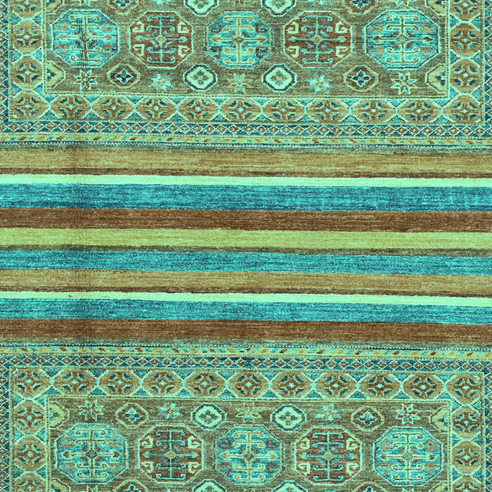Machine Washable Abstract Turquoise Modern Area Rugs, wshabs2477turq