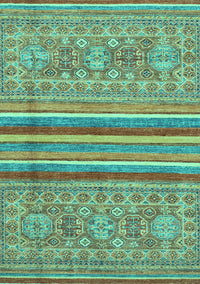 Abstract Turquoise Modern Rug, abs2477turq