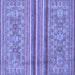 Square Abstract Blue Modern Rug, abs2477blu