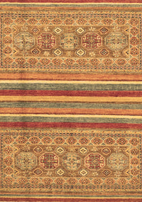 Abstract Brown Modern Rug, abs2477brn