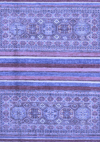 Abstract Blue Modern Rug, abs2477blu