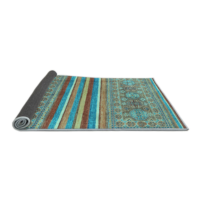 Sideview of Abstract Light Blue Modern Rug, abs2477lblu
