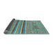 Sideview of Abstract Light Blue Modern Rug, abs2477lblu