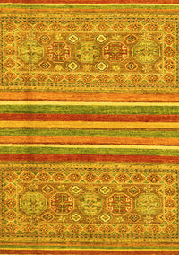 Abstract Yellow Modern Rug, abs2477yw