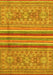 Abstract Yellow Modern Rug, abs2477yw