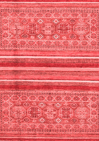 Abstract Red Modern Rug, abs2477red