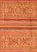 Abstract Orange Modern Rug, abs2477org