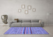 Machine Washable Abstract Blue Modern Rug in a Living Room, wshabs2477blu