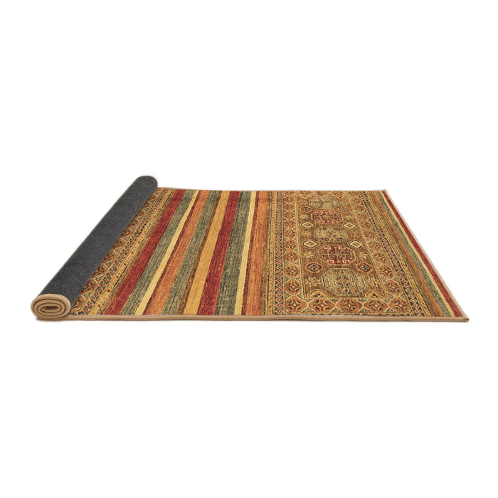 Sideview of Abstract Brown Modern Rug, abs2477brn