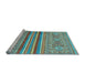 Sideview of Machine Washable Abstract Light Blue Modern Rug, wshabs2477lblu