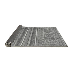 Sideview of Abstract Gray Modern Rug, abs2477gry