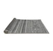 Sideview of Abstract Gray Modern Rug, abs2477gry