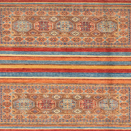 Square Abstract Light Copper Gold Modern Rug, abs2477