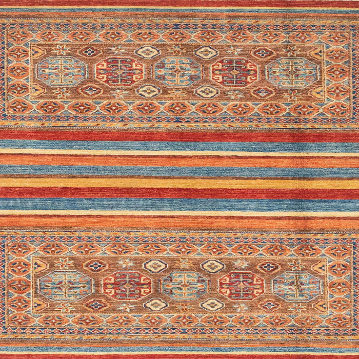 Square Abstract Light Copper Gold Modern Rug, abs2477