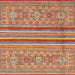 Square Abstract Light Copper Gold Modern Rug, abs2477