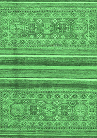 Abstract Emerald Green Modern Rug, abs2477emgrn